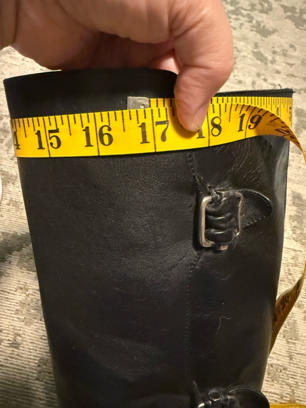 Frye Black Leather Boots with Buckles - Picture 7 of 10